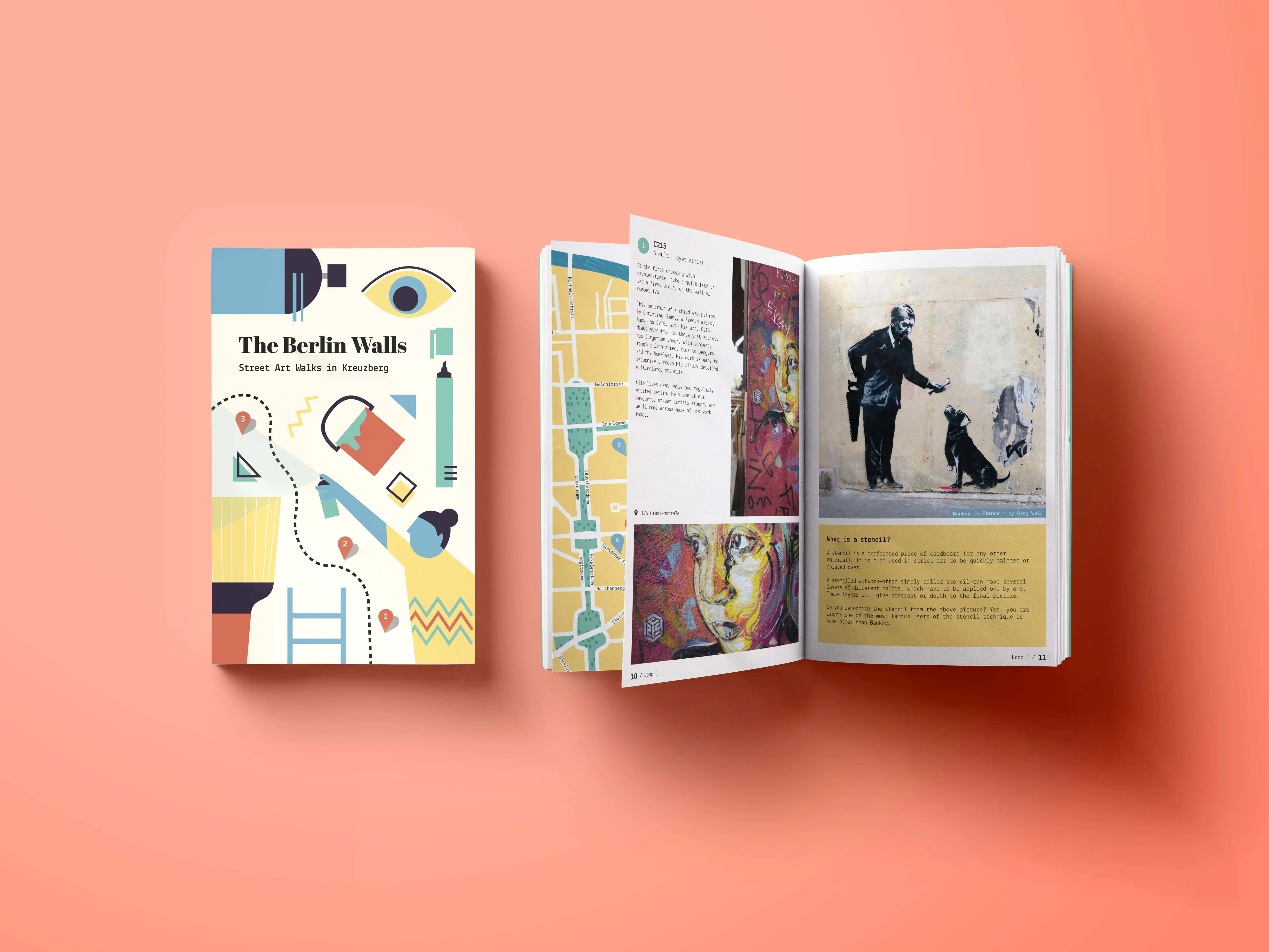 Colorful illustrated cover and snippet of the open guide